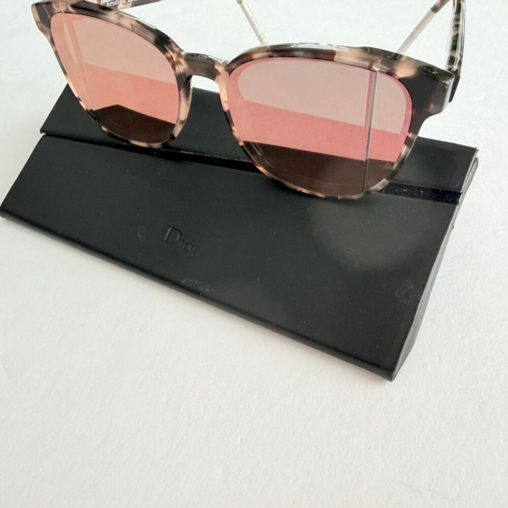 Christian DiorStep F Havana Pink Mirror Wayferer Sunglasses 3Y6/R2 Luxury $540 - Picture 5 of 11